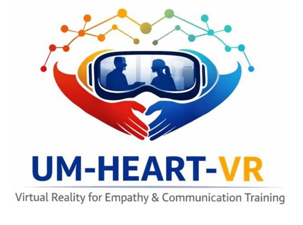 Logotypes for the UM-HEART-VR project.