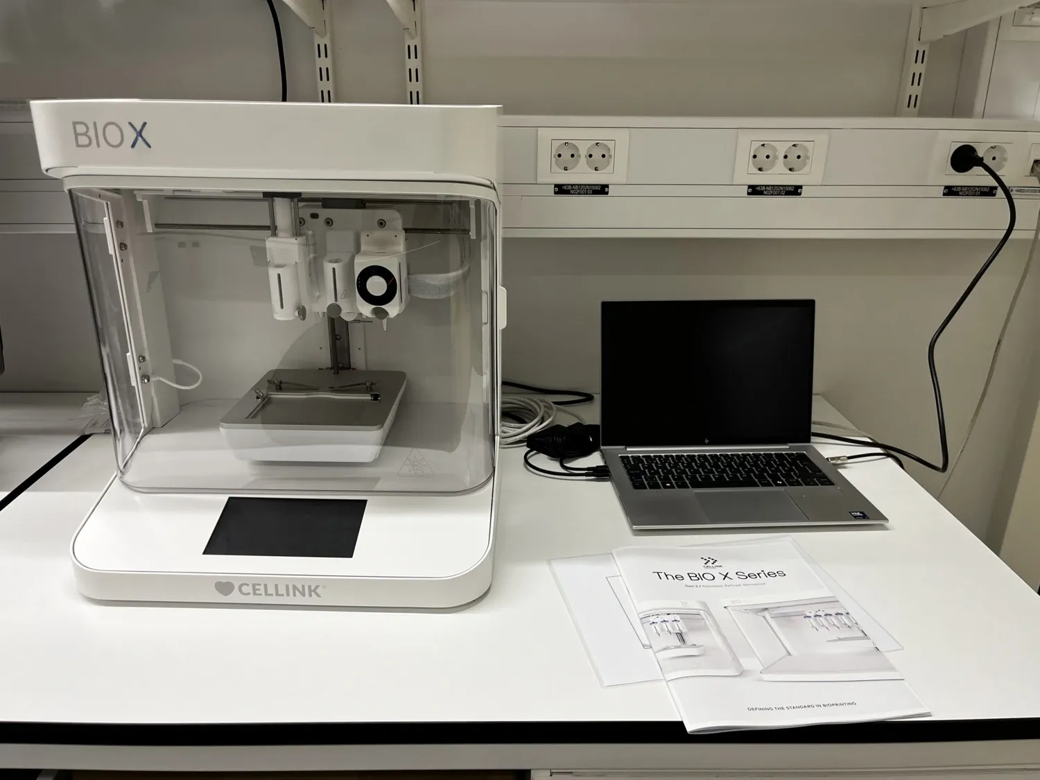 Bioprinter lab equipment.