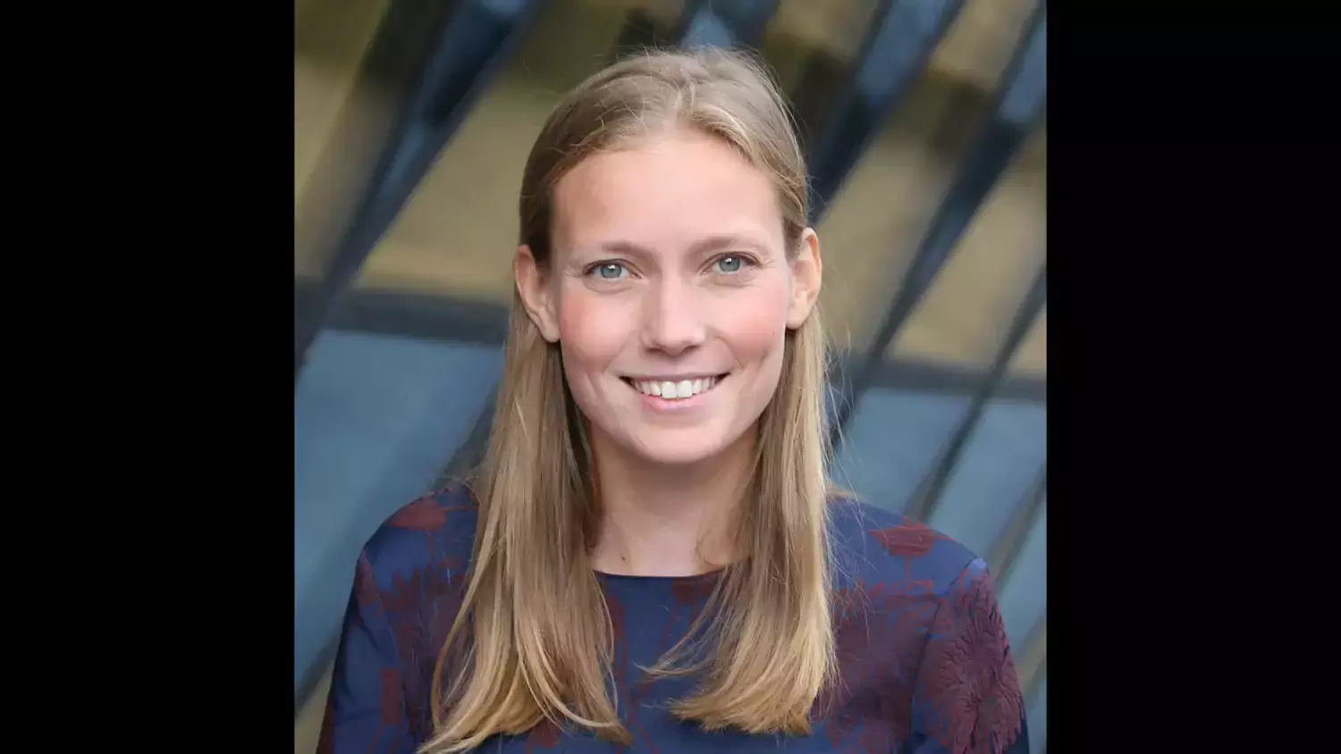 Profile photo of Caroline de Groot. A woman with long blonde hair and a blue blouse