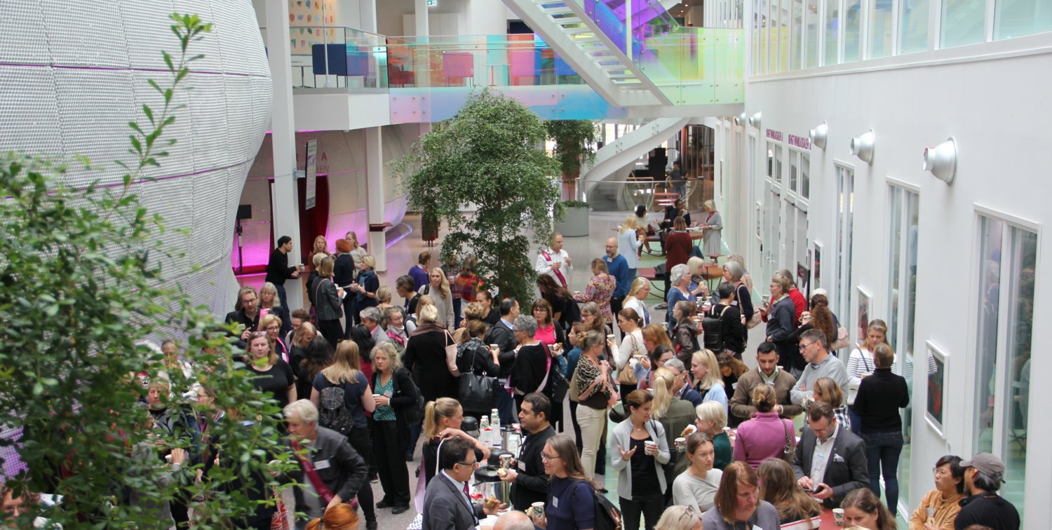 Teachers chatting at Teachers' Day