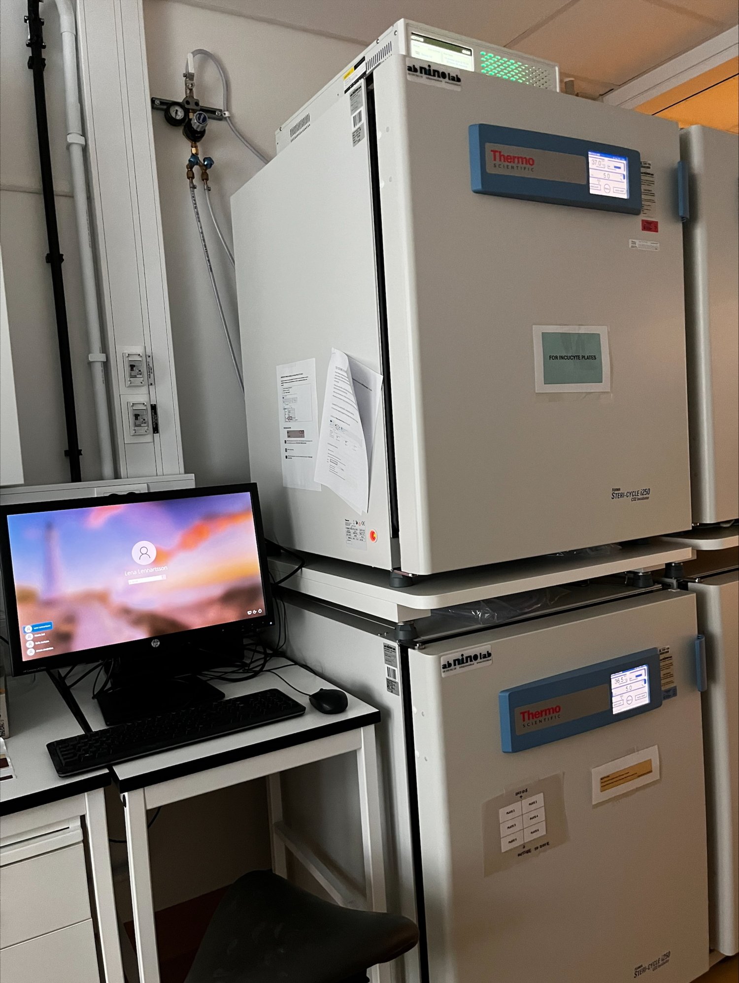 Cell culture incubators.