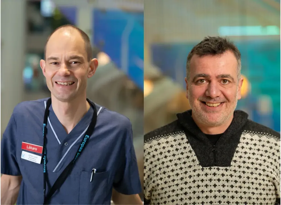 Porträtt av Johan Lund och Evren Alici.