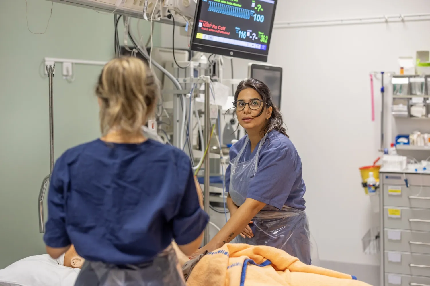 Nursing students at KTC, the Clinical Training Center