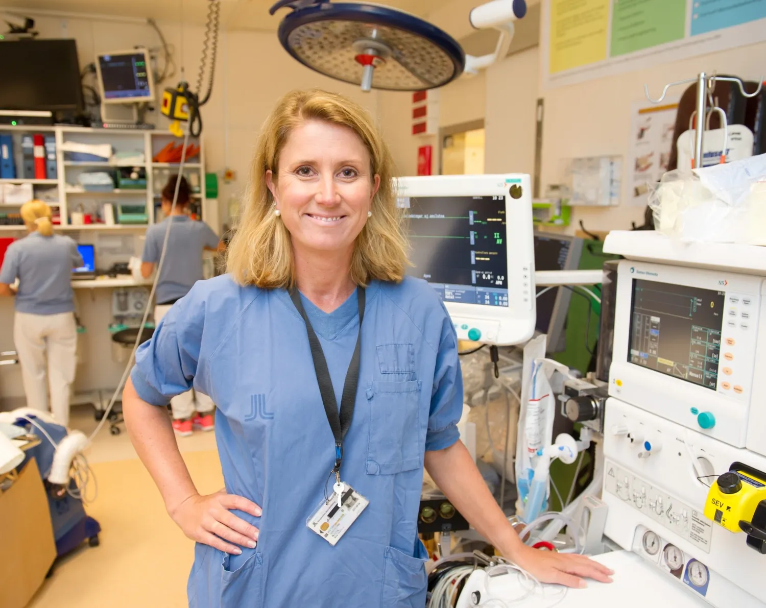 Anna Martling in operationsrummet.