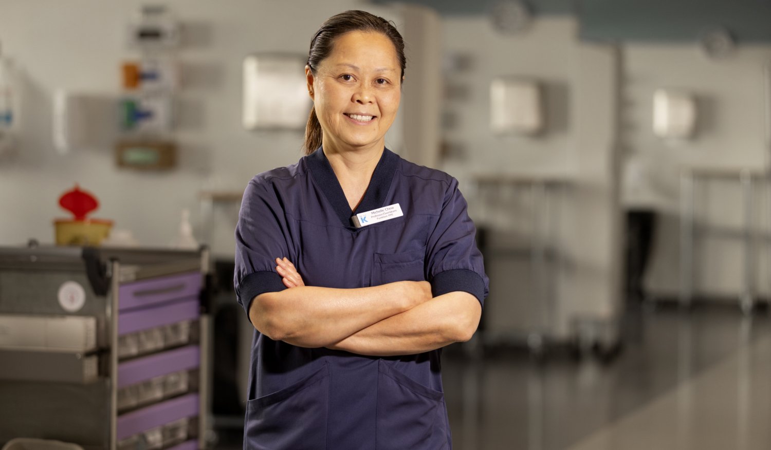 Porträtt av Michelle Chew.