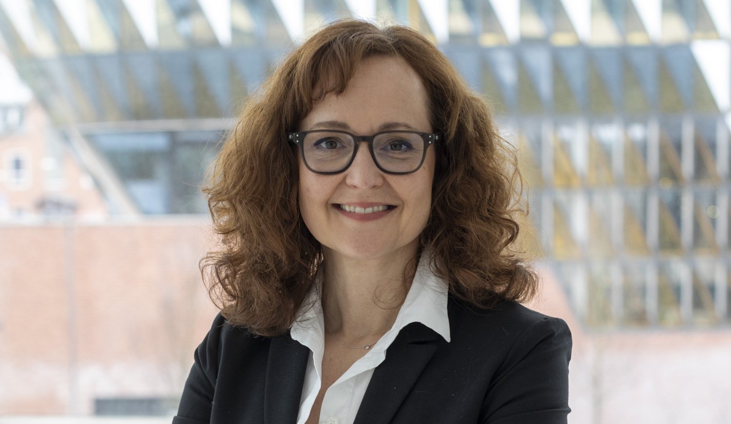 Portrait smiling woman