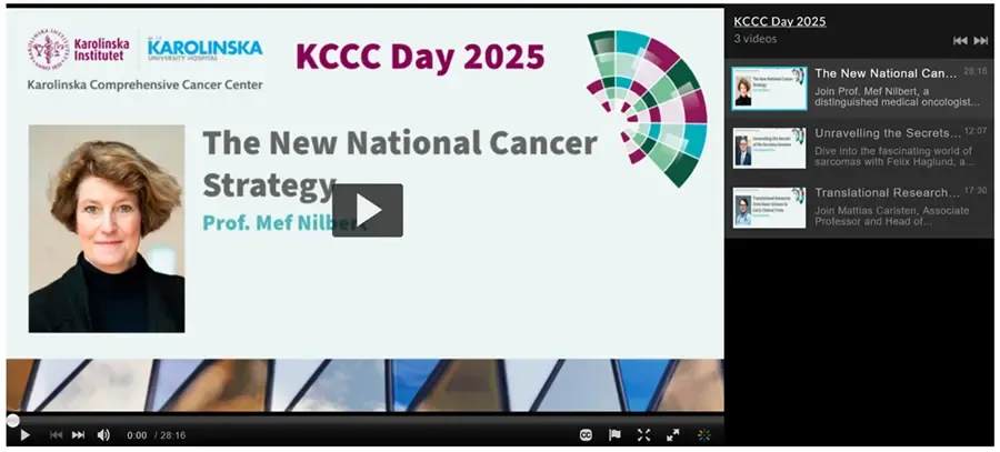 The New National Cancer Strategy - Mef Nilbert