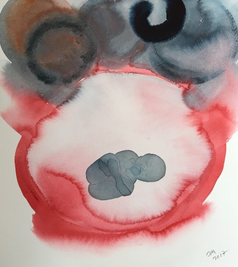 Akvarell frå Ina Schuppe Koistinen