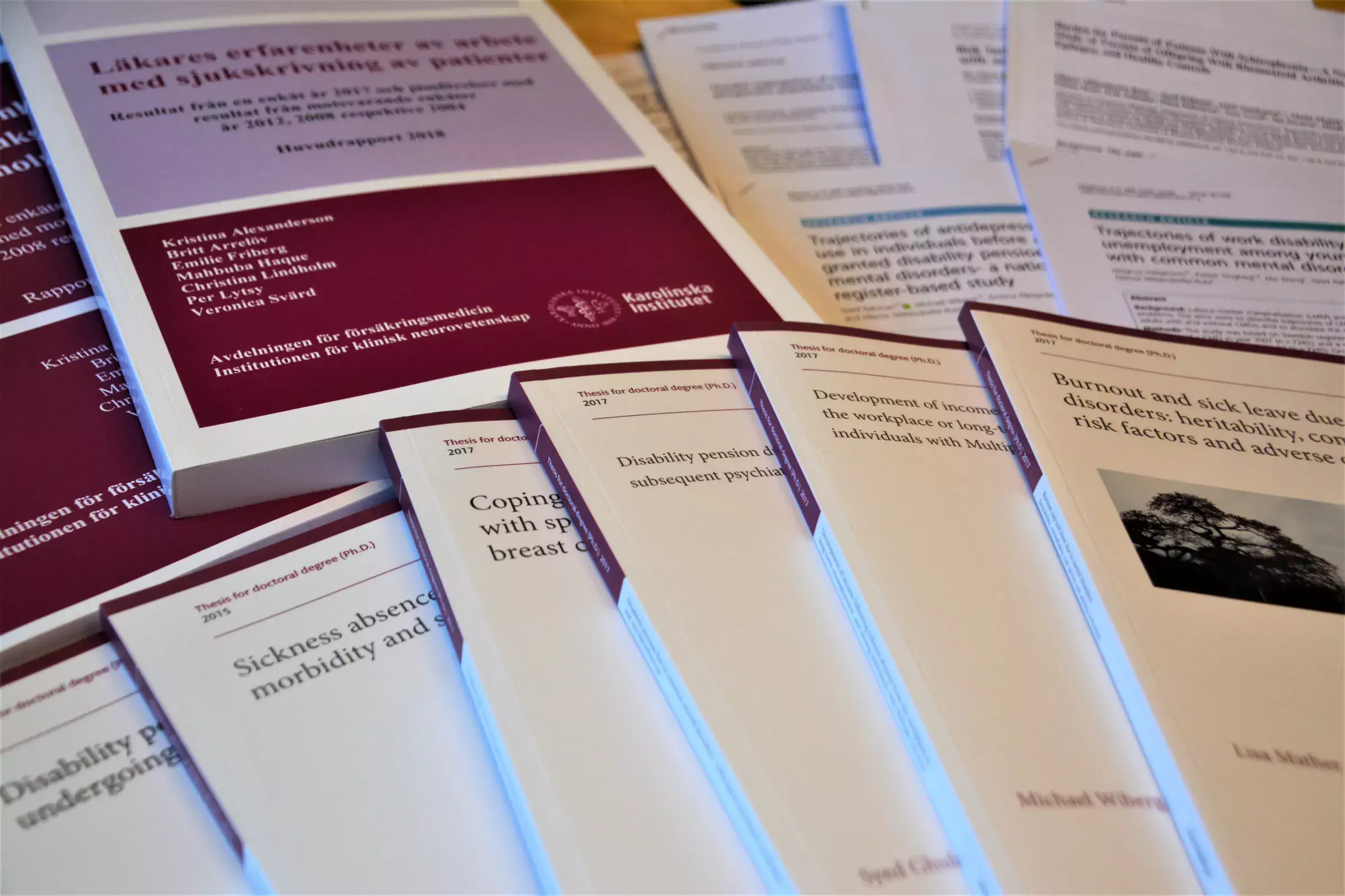 Publikationer på Avdelningen för försäkringsmedicin