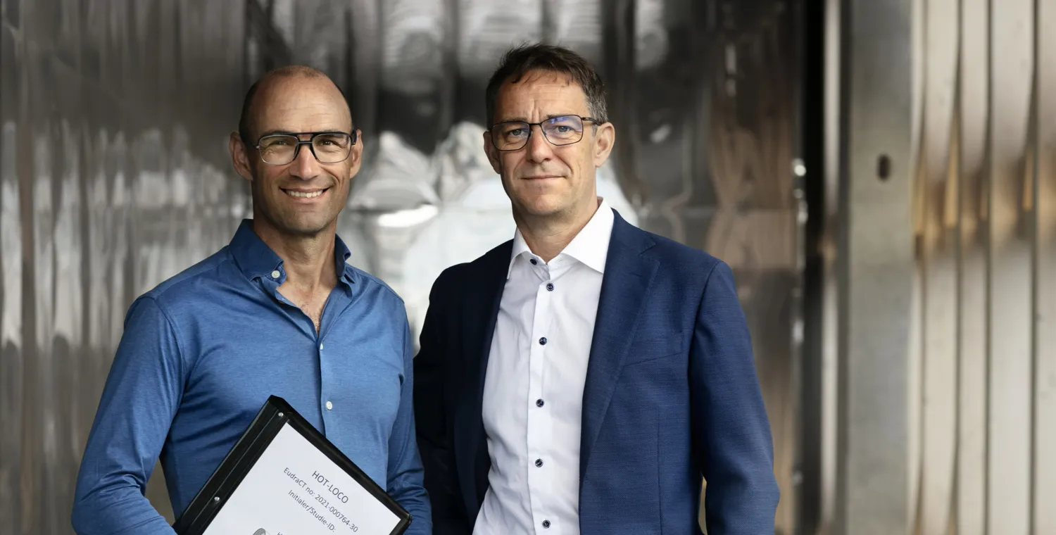 En bild av Anders Kjellberg och Peter Lindholm.