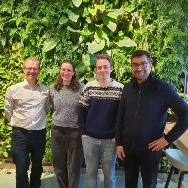 Celebrating at Molneuro Petra and Christoffer’s Cell paper, with Mats Nilsson