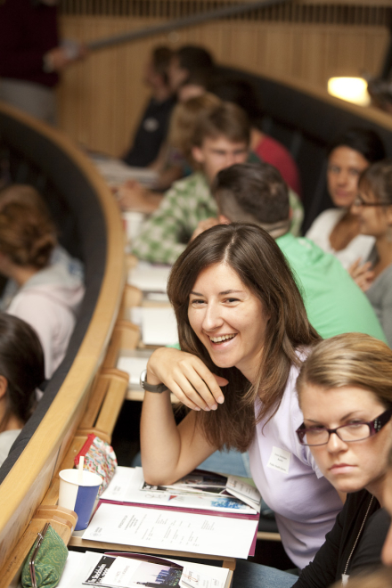 Students attending a lecture