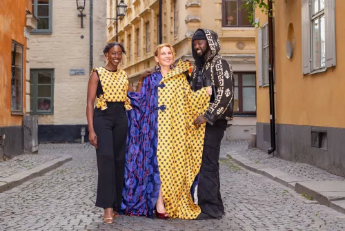 Anna Mia Ekström is showcasing pieces from the ‘HIV Unwrapped’ collection.