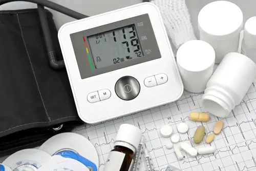 Digital Blood Pressure Monitor with Medication.